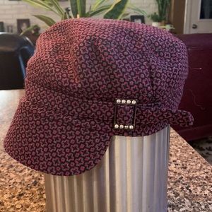 Women’s Stylish Tweed Peaked Cap